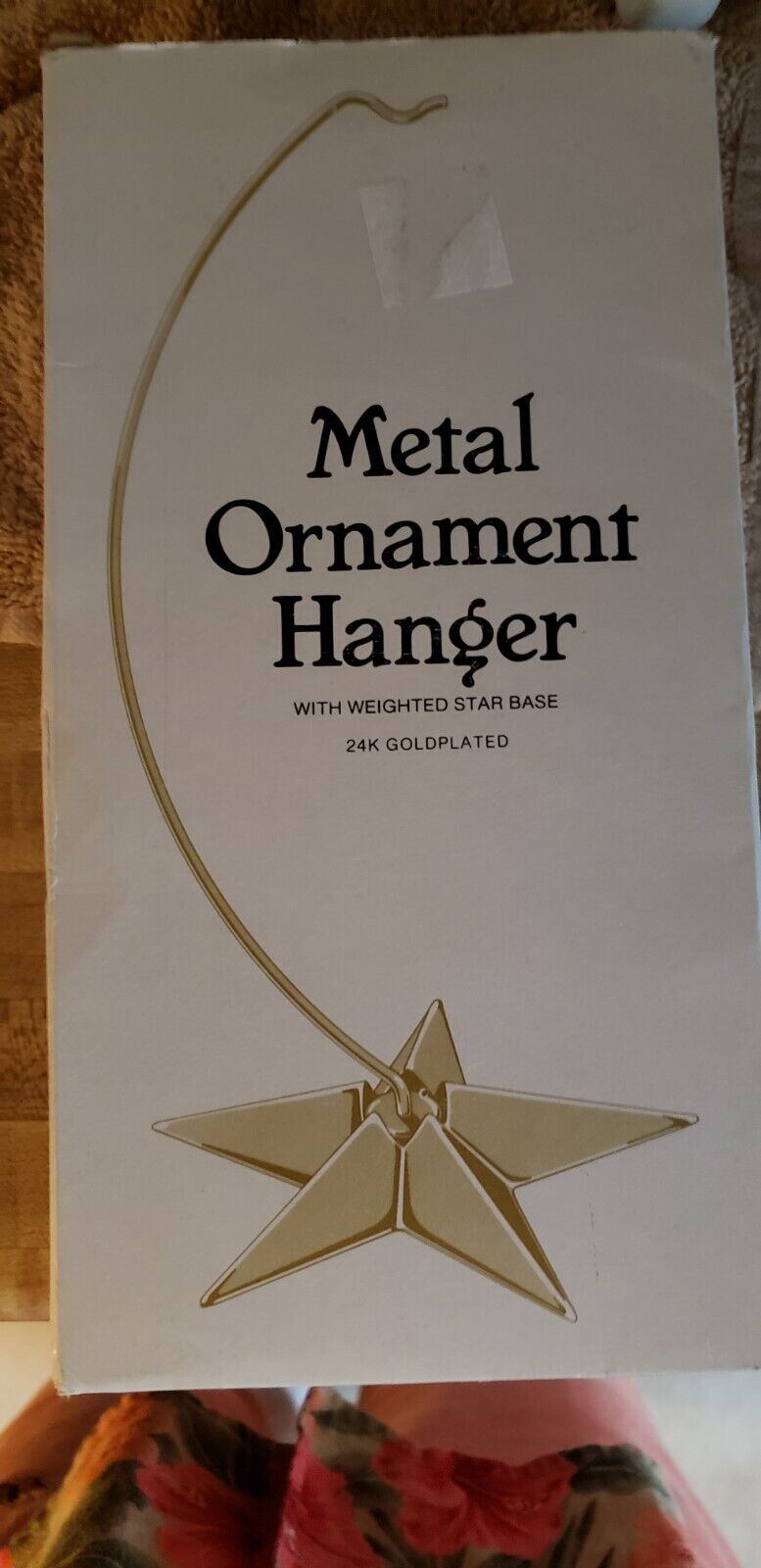 24 Carat Gold Plated Ornament Holder With Star Base