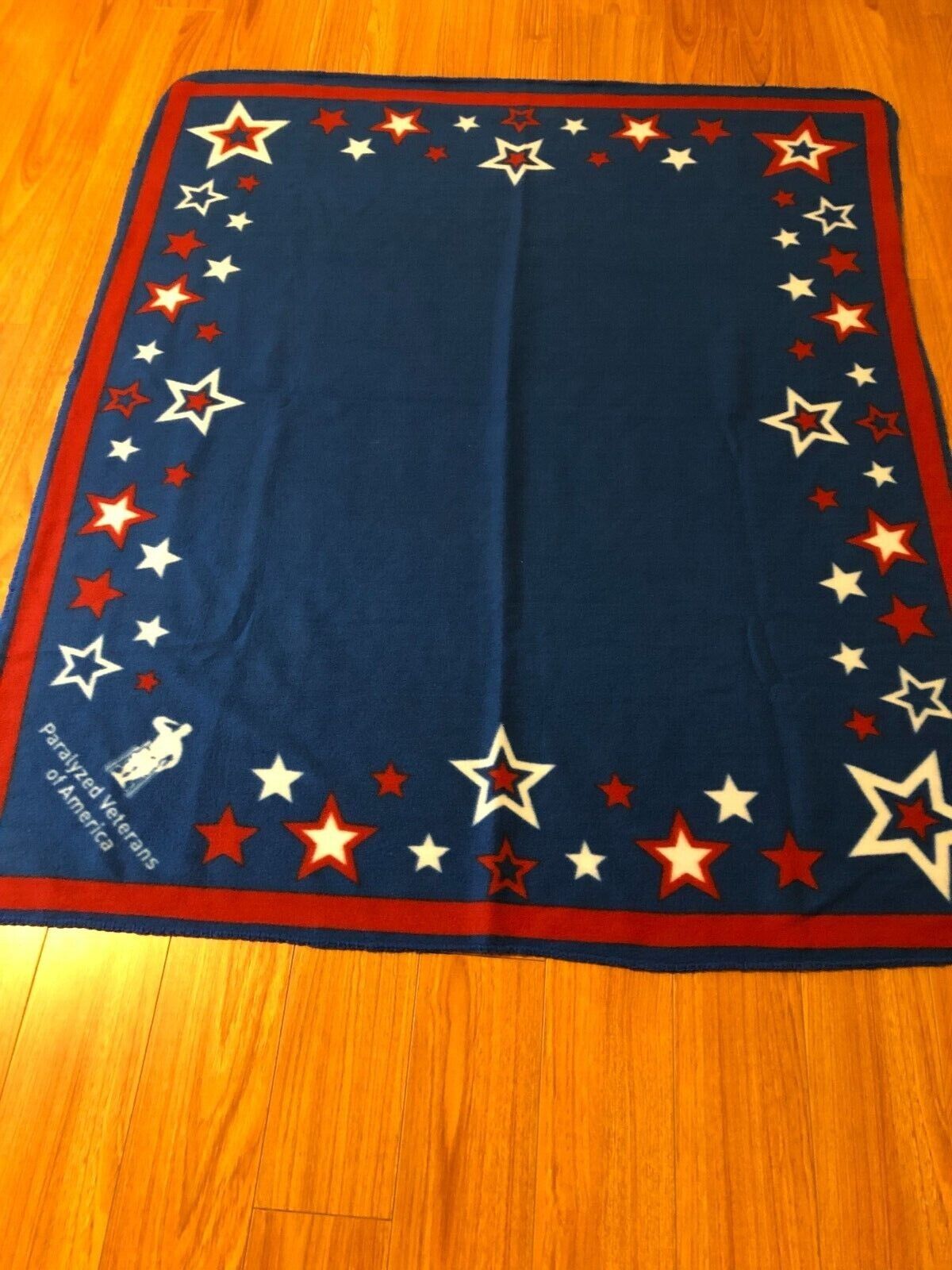  PARALYZED VETERANS of AMERICA Blue Red Stars Blanket 2006