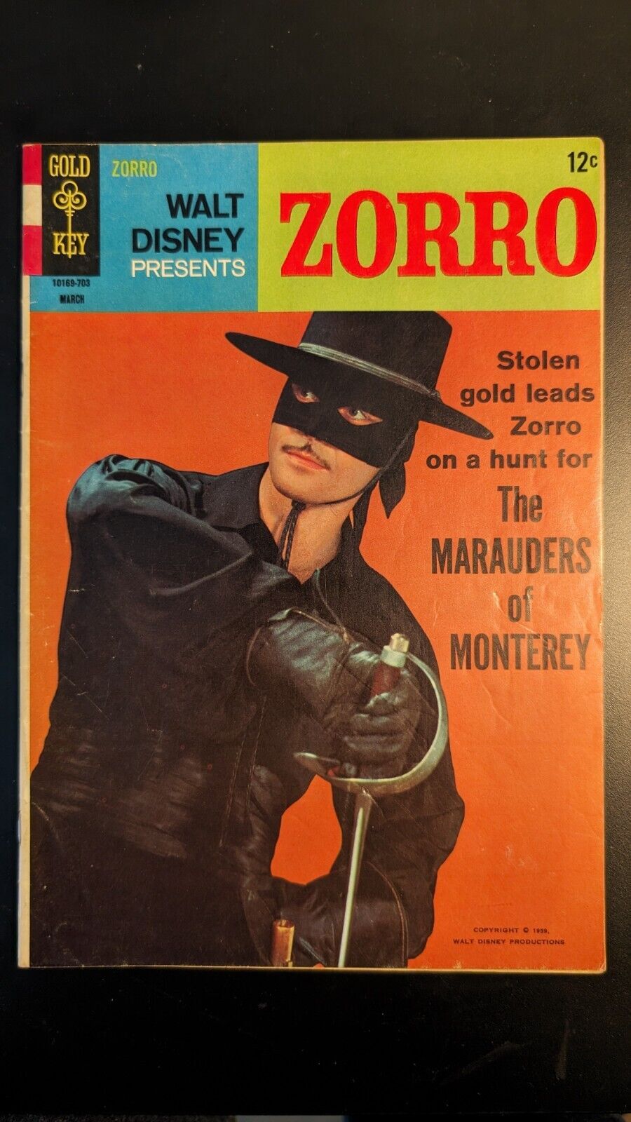 Zorro #5 - The Marauders of Monterey (Gold Key, 1966) VF+ 