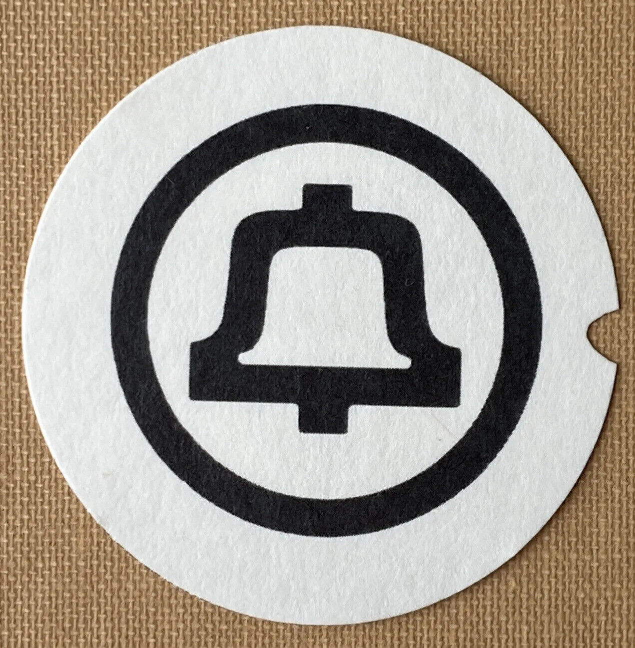 DIAL CARD INSERT Bell Logo Western Electric 1.5” Paper Insert in Black or Ivory