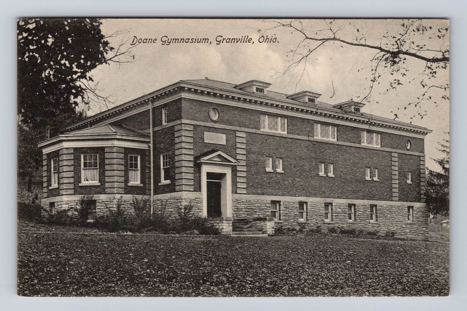 Granville OH-Ohio, Doane Gymnasium, University, Antique Vintage Postcard