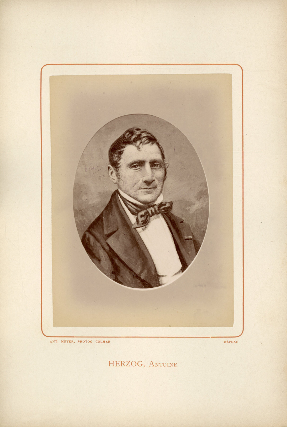 Ant. Meyer, Photog. Colmar, Antoine Herzog (1786-1861), French industrialist Vint