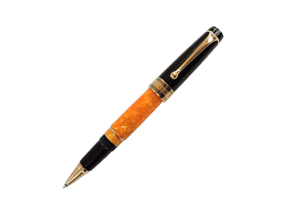 Aurora Optima O\' Sole Mio Rollerball pen, Auroloide, Orange, Rose Gold, 975-NAO