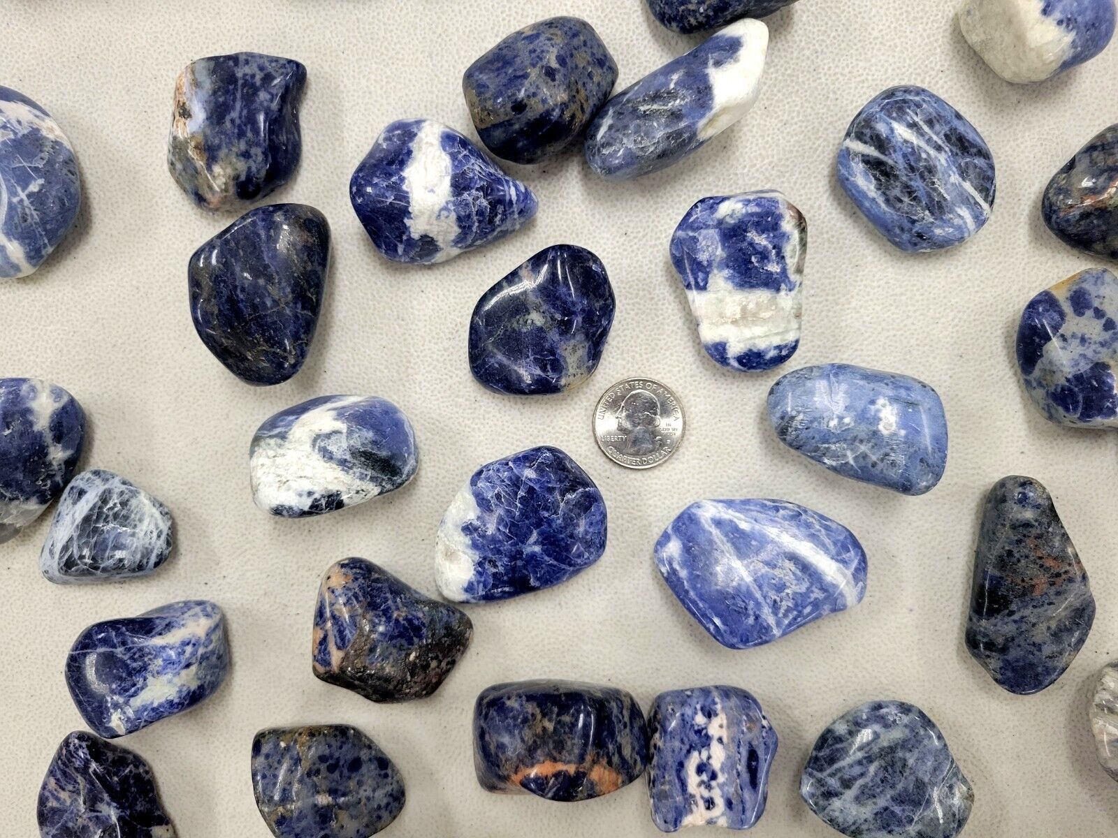 Sodalite Tumbled Stone Large Size Polished Crystal Gemstone for Healing & Gifts