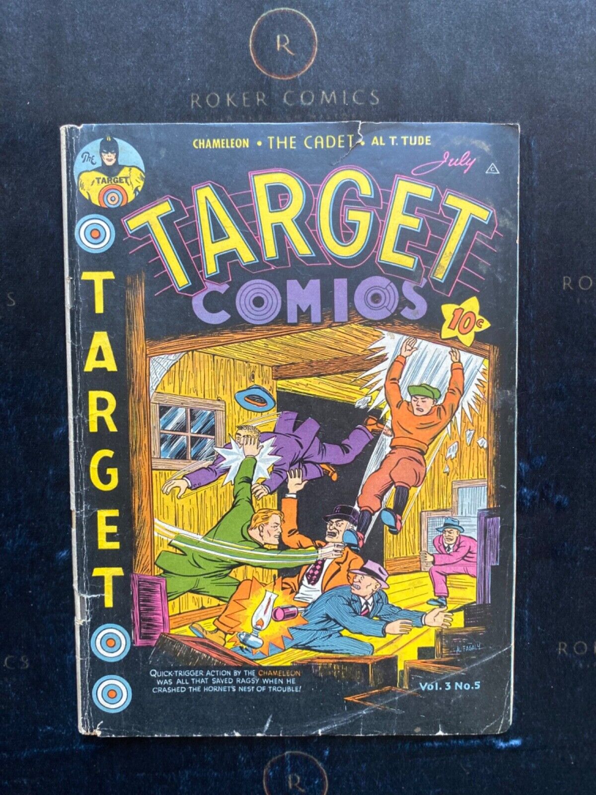 VERY RARE 1942 Target Comics V3 #5  VG+