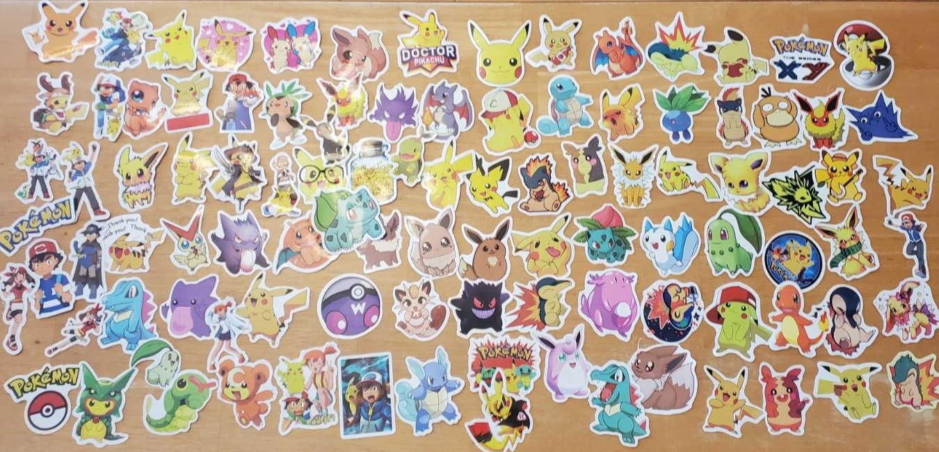NEW 100pc POKEMON GO Pikachu Cartoon Stickers (style #3)