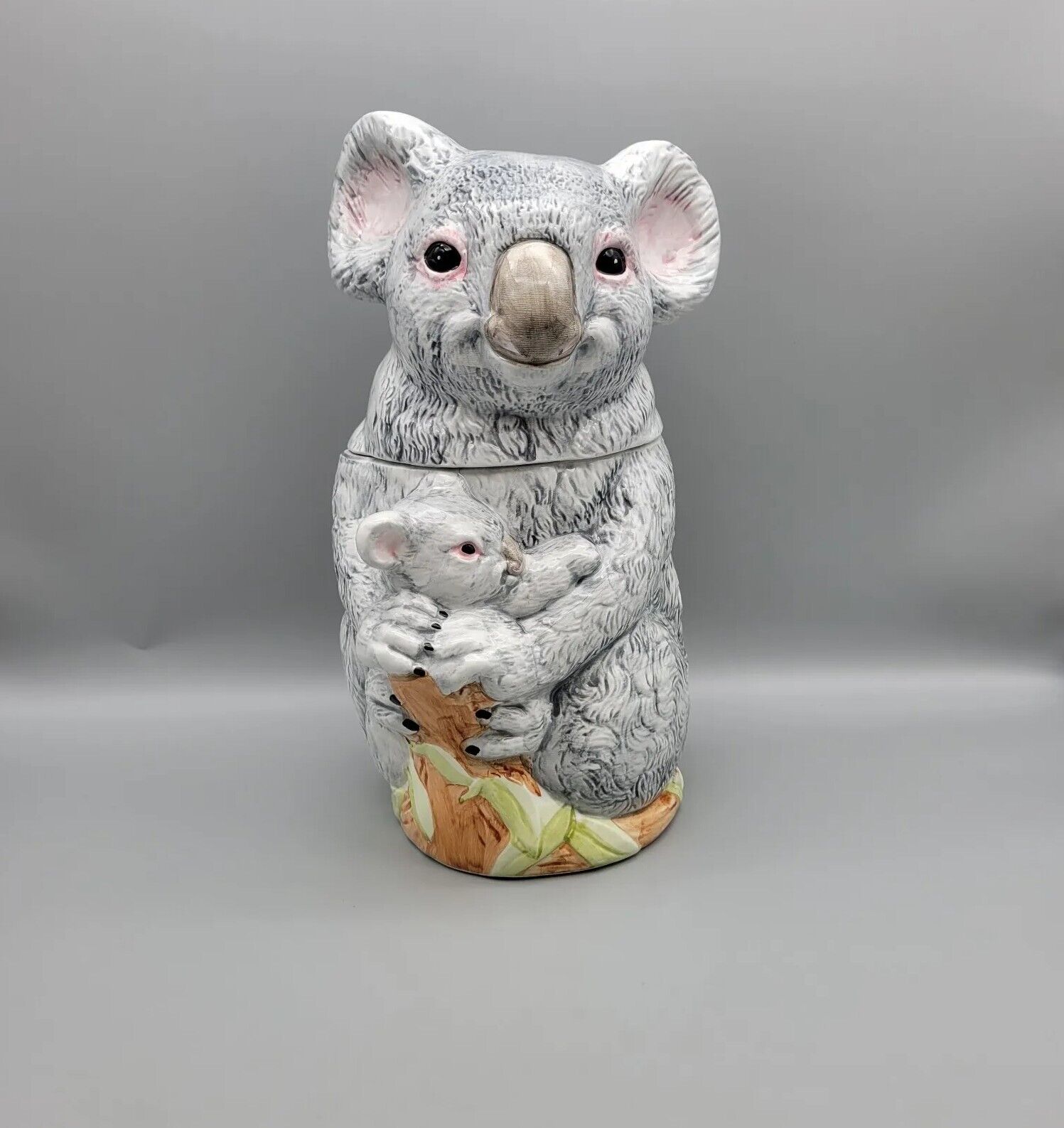 Vintage Benjamin & Medwin Koala Bear With Joey Cookie Jar 11.5\