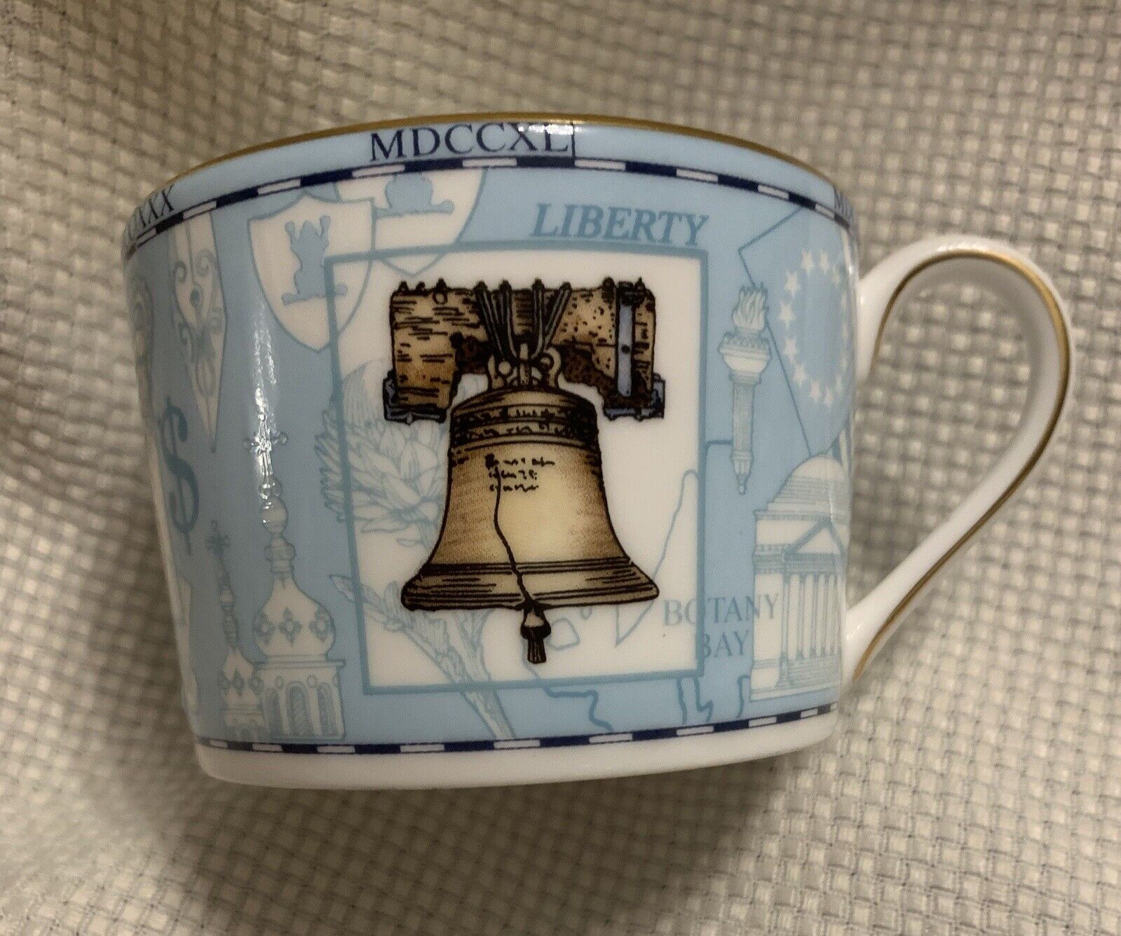 Wedgwood Millennium 1997 Bone China 6 oz. Espresso Mug Coffee Cup Liberty Bell