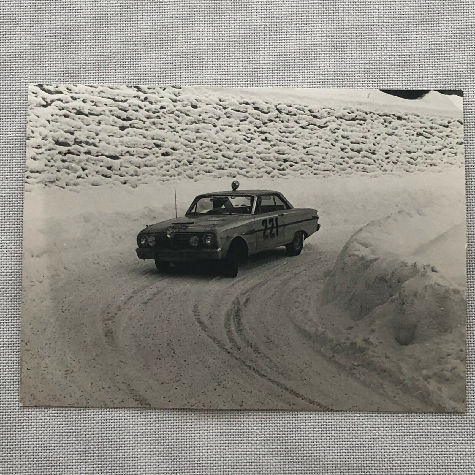 Vintage Ford Falcon Rally Car Photo Photograph 