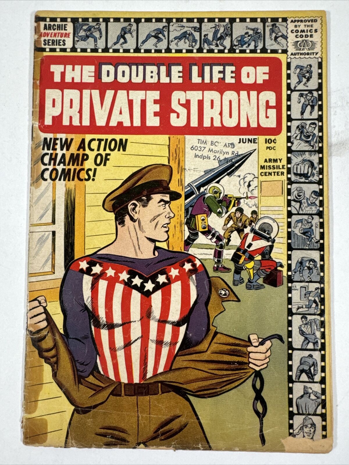 The Double Life of Private Strong #1 Values, Archie 1959