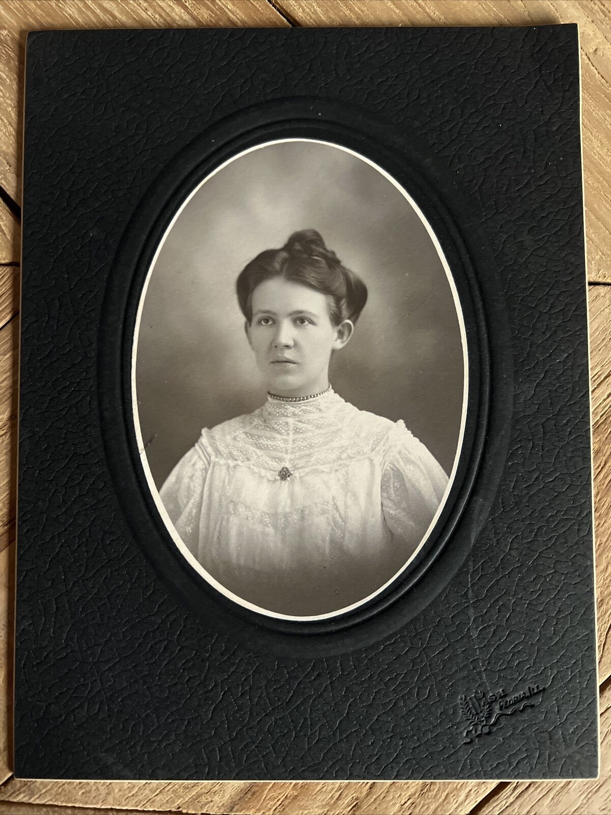1900’s Young Pretty Edwardian Lady School Girl VTG CABINET CARD PHOTO
