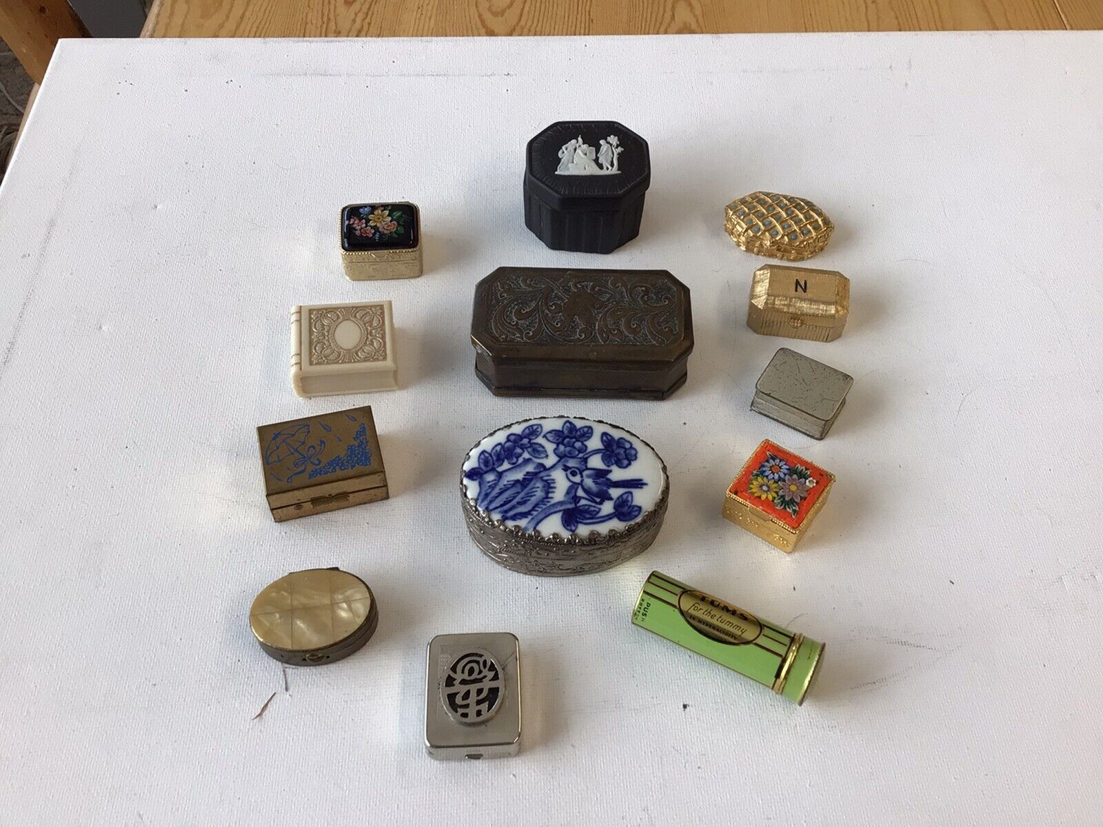 Collection of vintage small Trinket Containers.