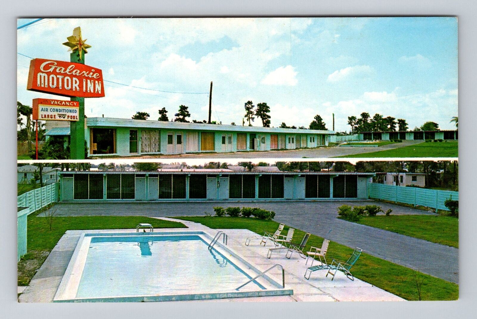 Orlando FL-Florida, Galaxie Motor Inn Advertising, Vintage Souvenir Postcard