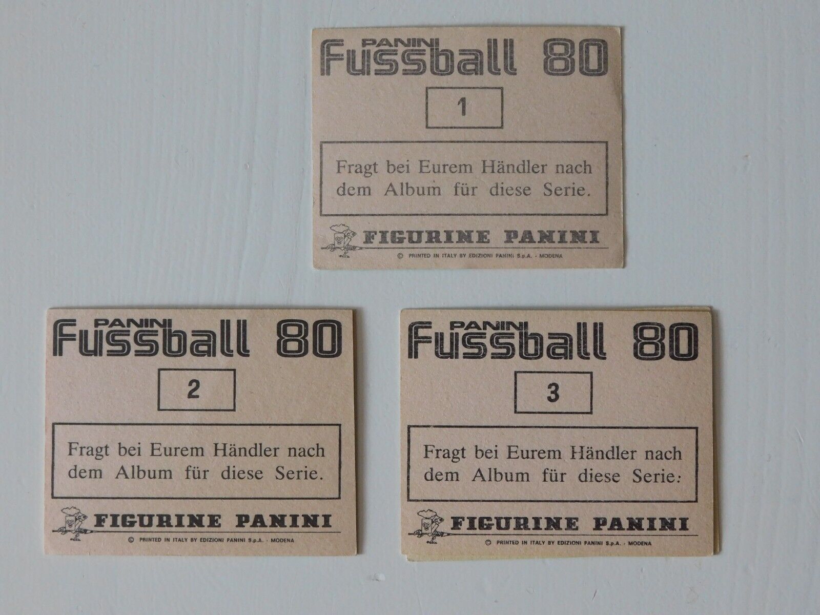 Panini Football Bundesliga 1980 Choose Sticker # 201 - 386 Part 2/2