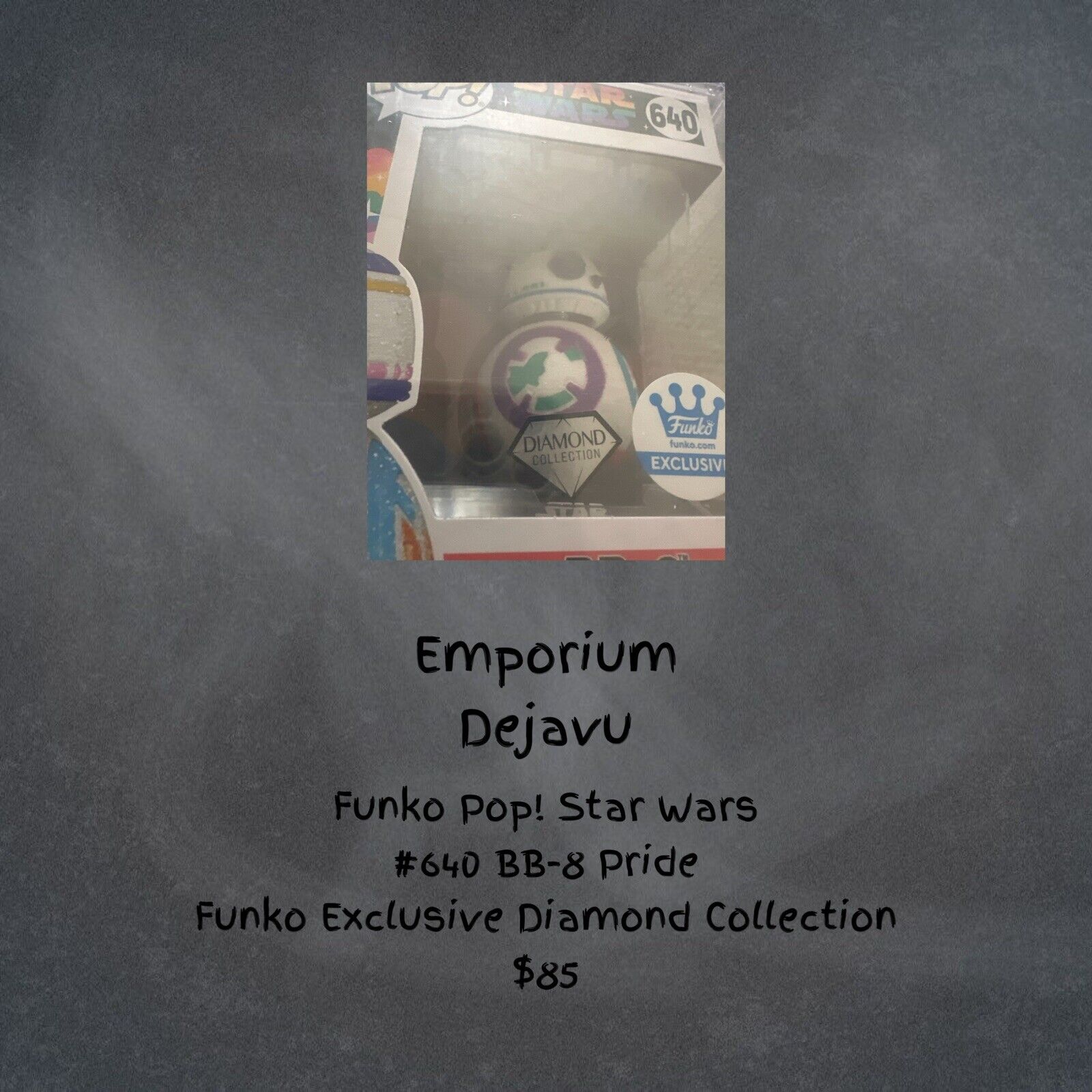 Funko Pop Star Wars 640 BB-8 Pride Diamond Sealed Hard Case Funko Exclusive