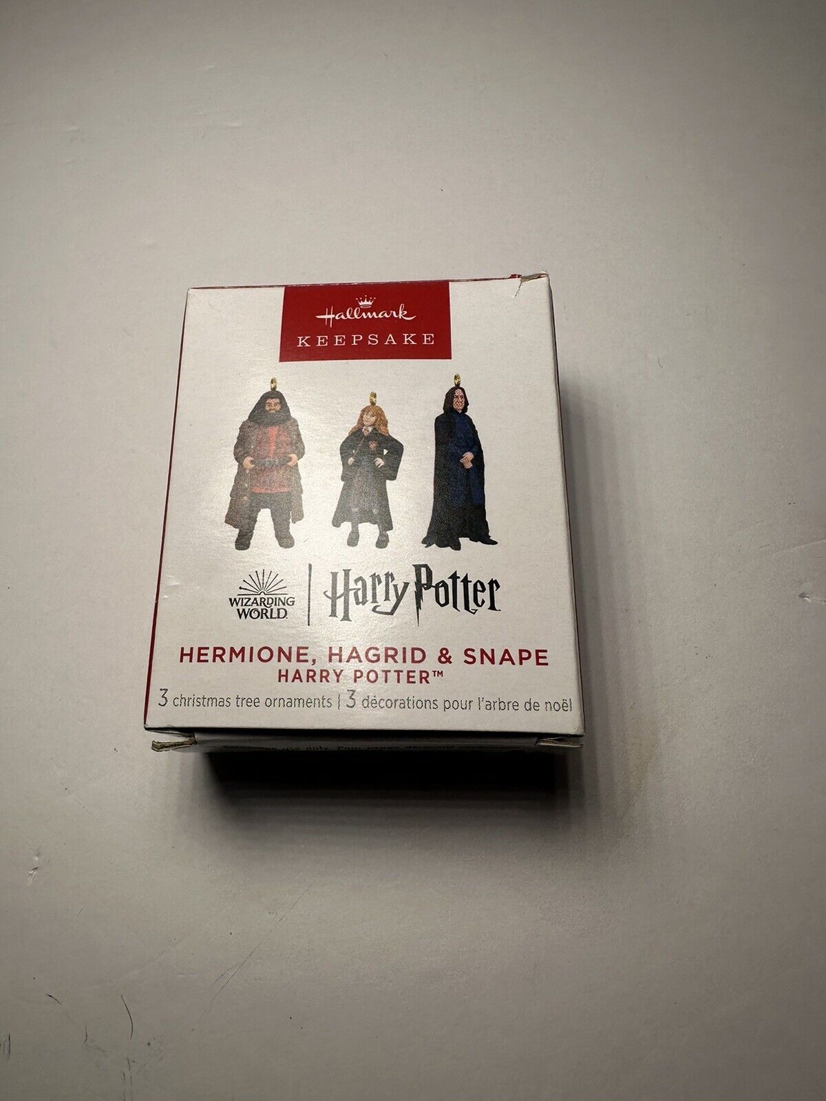 Harry Potter HERMIONE HAGRID & SNAPE Miniature Ornaments New Hallmark 2023 NIB