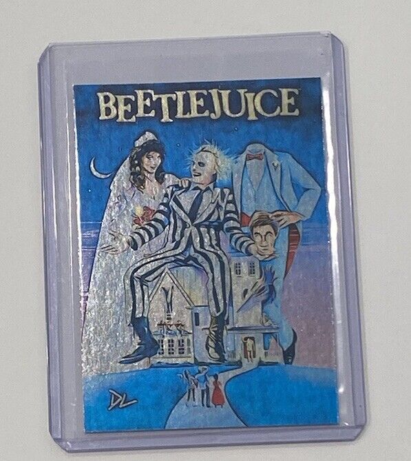 Beetlejuice Platinum Plated Artist Signed “The Ghost With The Most” Card 1/1