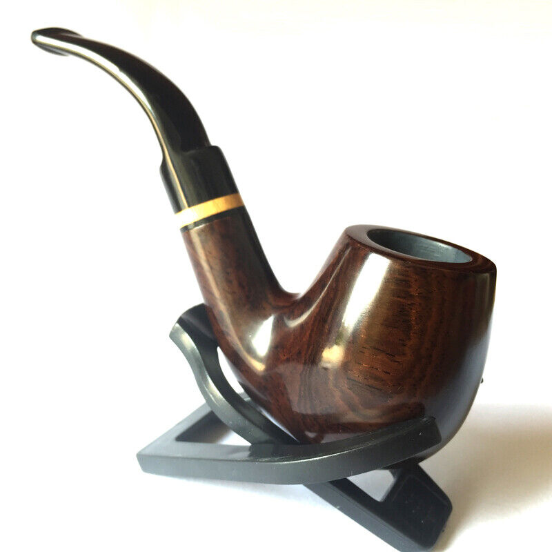 Durable Ebony Wood Smoking Tobacco Pipe High Quality Wooden Pipes