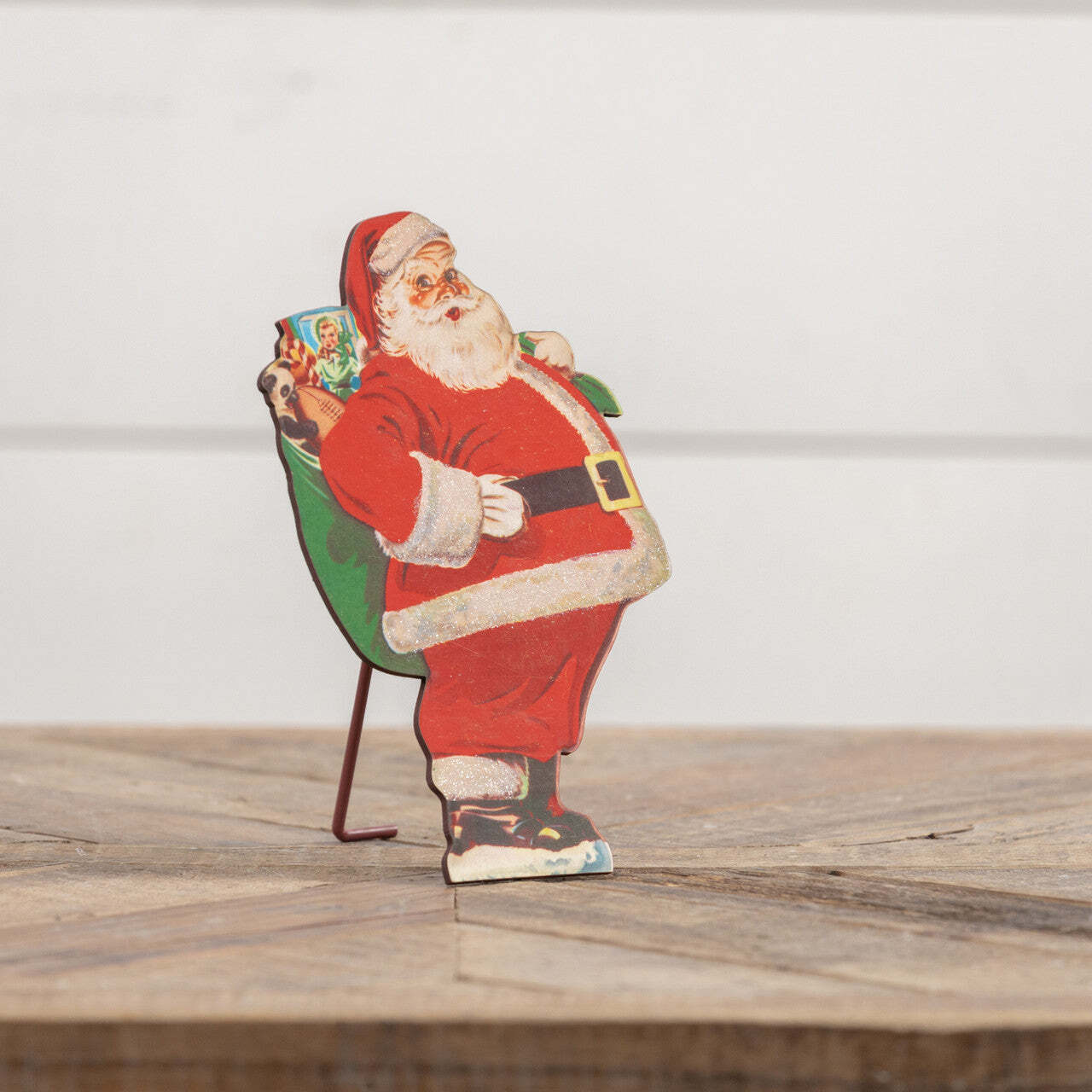 Vintage-Inspired Santa Claus with Bag Dummy Board
