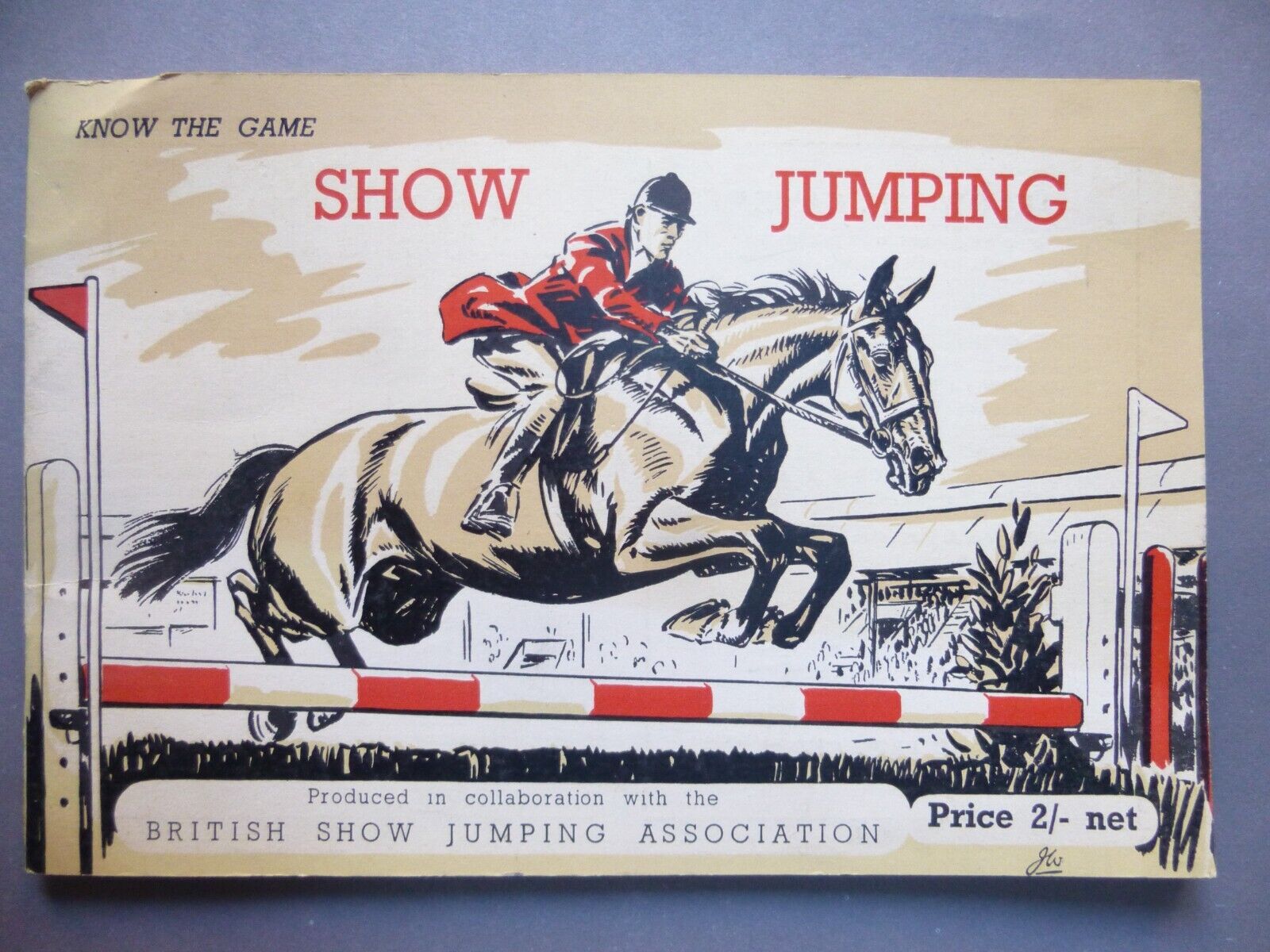Vintage booklet , Know the Game , Show Jumping , 1954.