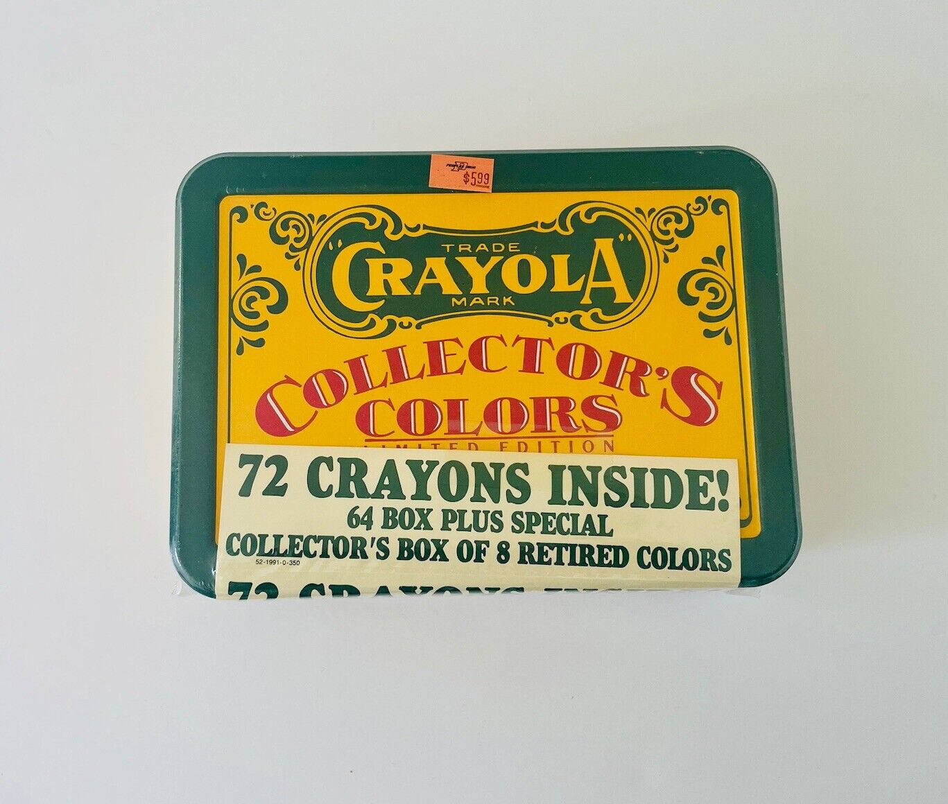 Vintage Sealed Crayola Collectors Colors Limited Edition Tin 72 Crayons
