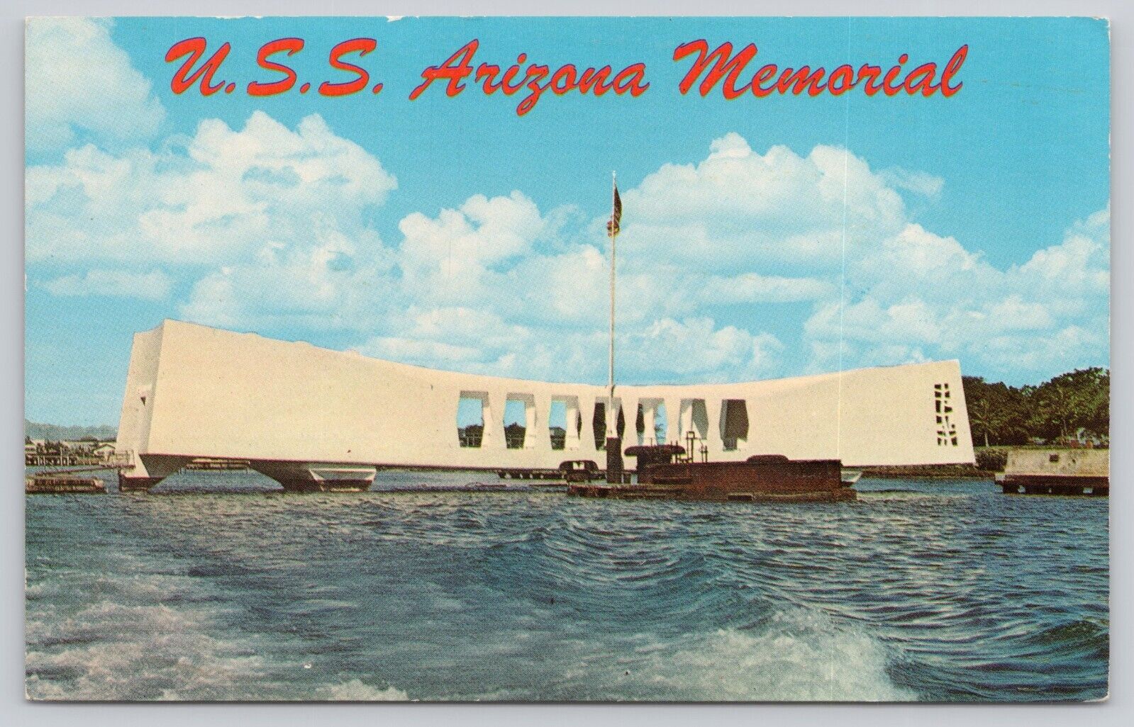 Postcard USS Arizona Memorial Honolulu Hawaii