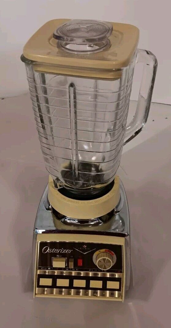 Osterizer Dual Range Pulse Matic 10 Vintage Blender With Glass Pitcher Imperial