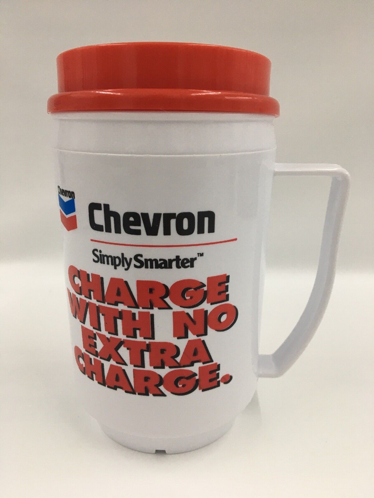 Chevron Snap Lid Plastic 12 Oz Mug In Original Packaging NOS Vintage Promo