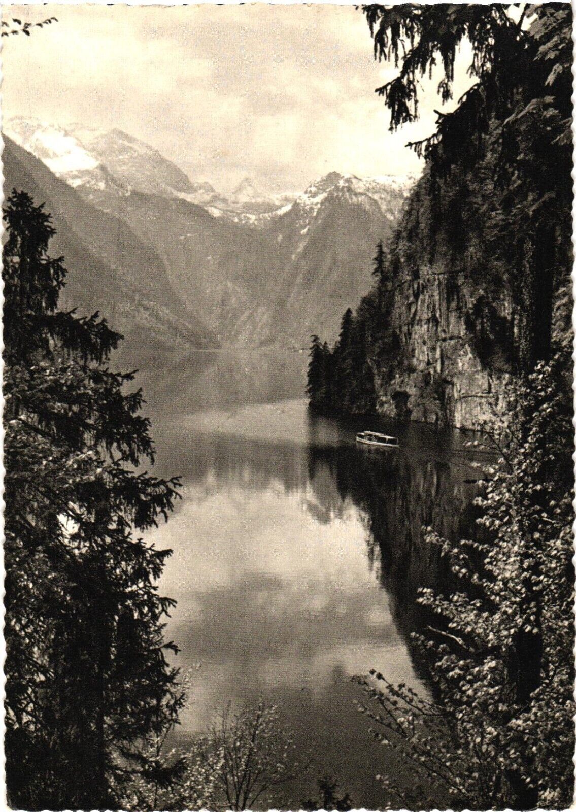 Picturesque View of Königssee from the Malerwinkel, Germany Postcard