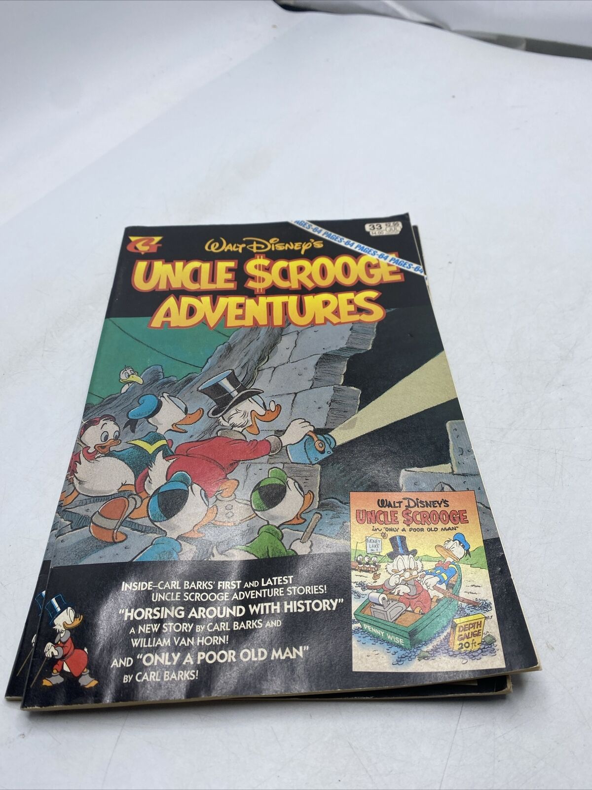 Walt Disney’s Uncle Scrooge Adventures 33 Gladstone Comic Book 1995 Poor Old Man