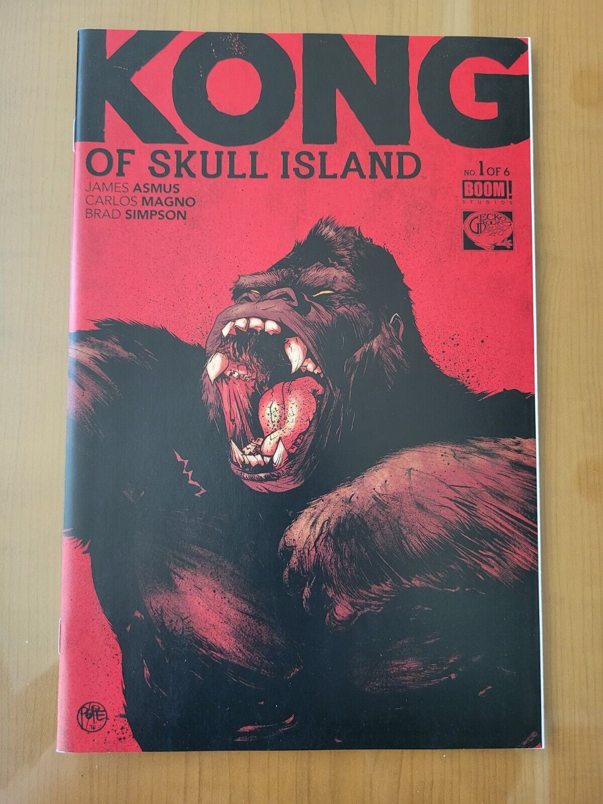 Kong of Skull Island #1, Gecko Books Retailer Exclusive Variant, BOOM, NM RARE