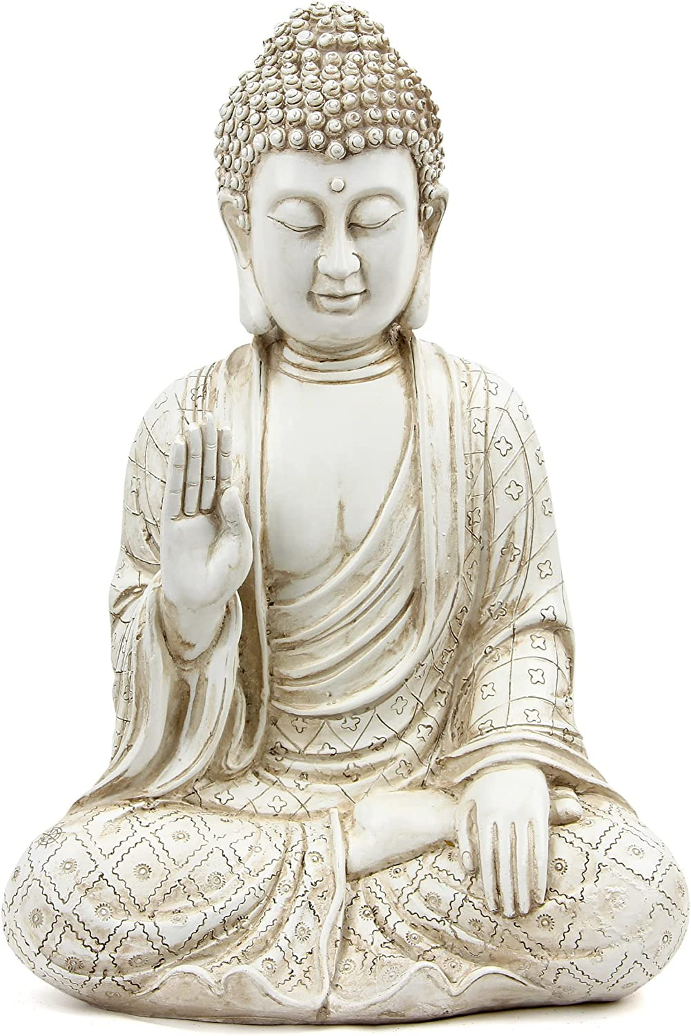 Buddha Statue for Home Decor Accents Laughing Buddah Statue Meditation Zen 