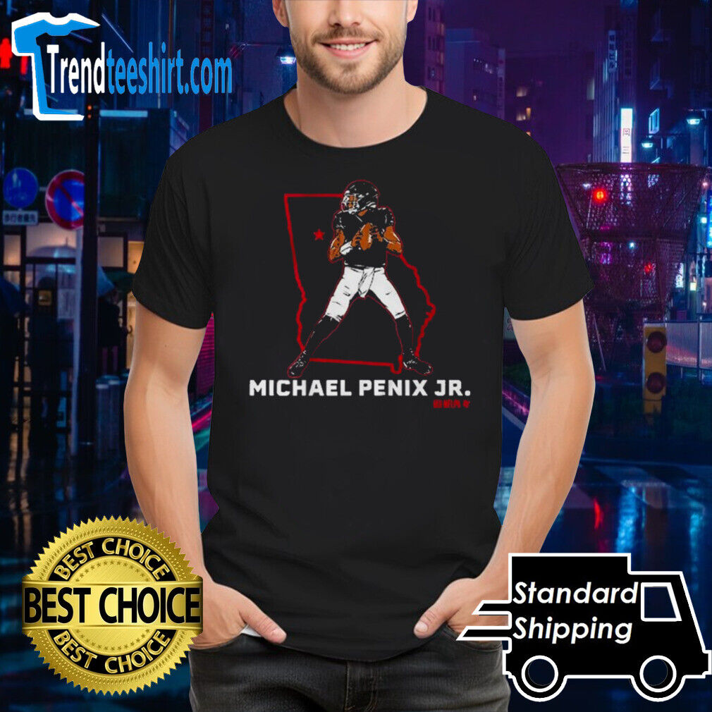 Atlanta Falcons Michael Penix Jr State Star  T-Shirt