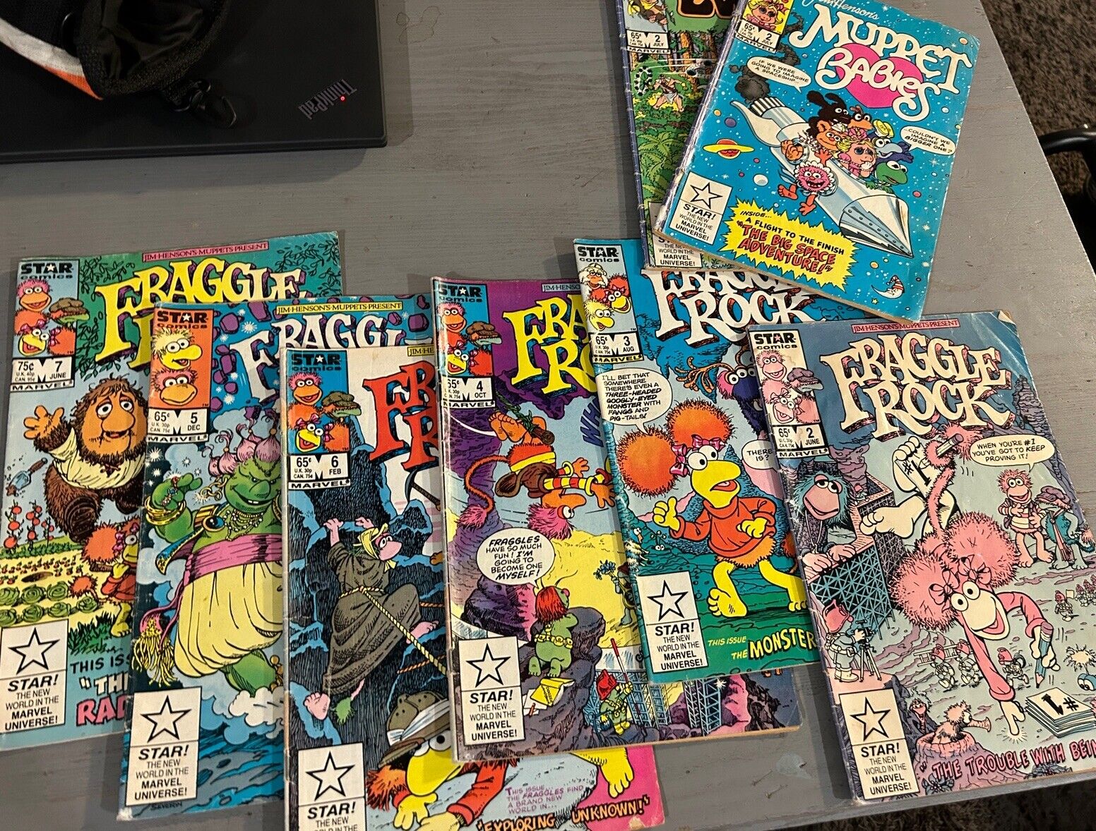 FRAGGLE ROCK #2-7 1985 Damaged As Is W  Bonus Two Comics Ewoks & Muppet Babies