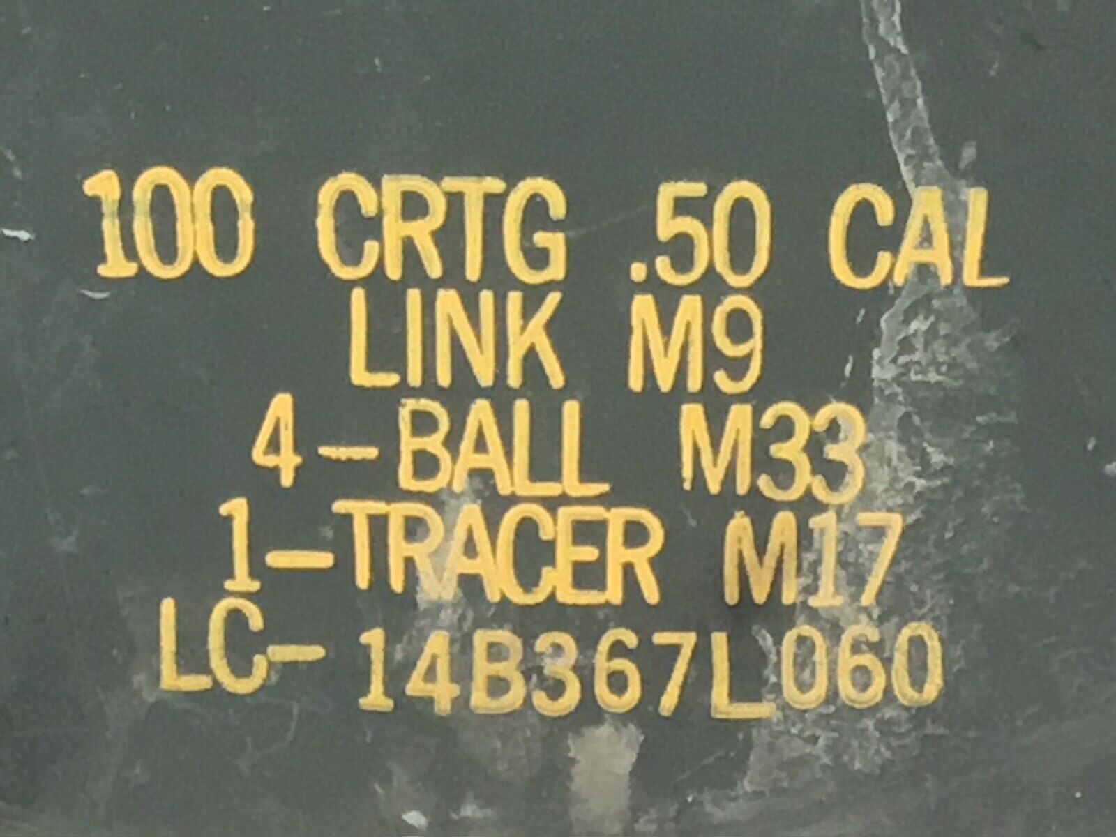 Original .50 CALIBER 5.56mm Military AMMO CAN M9 / M33 / M17 METAL AMMO CAN BOX