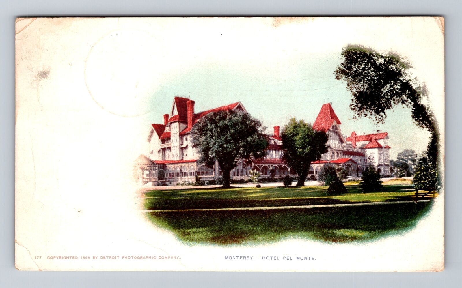 Monterey CA-California, Hotel Del Monte, Advertising, Antique Vintage Postcard