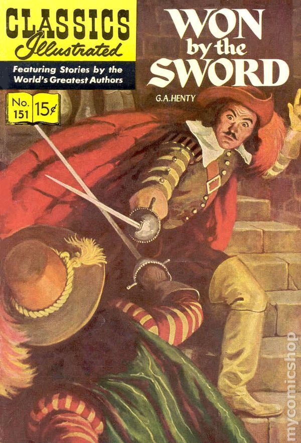 Classics Illustrated 151 Won by the Sword #1 GD/VG 3.0 1959 Stock Image
