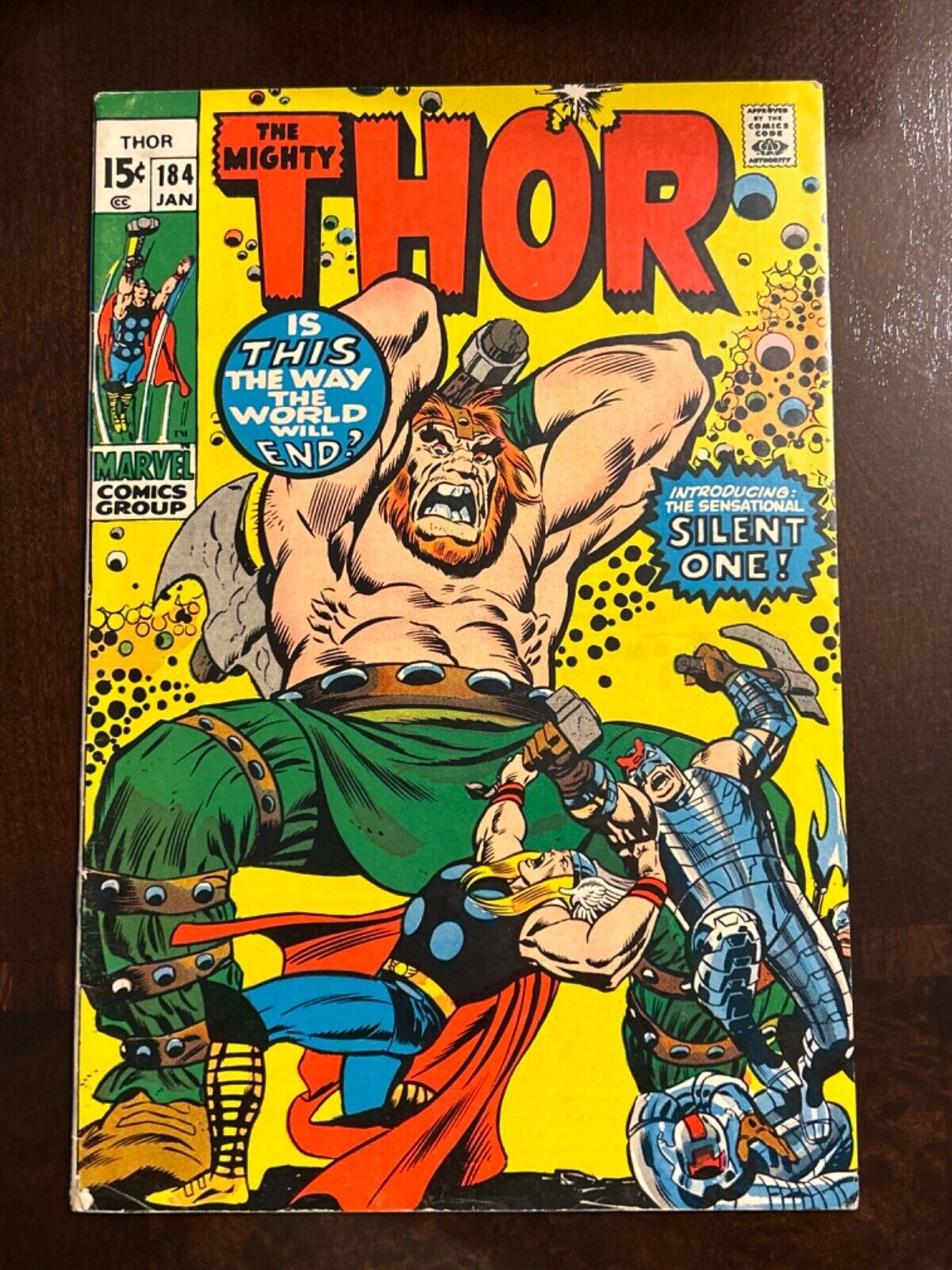 Thor #184 Vol. 1 (Marvel, 1971) Key 1st Appearance Of The Silent One, Mid-Grade