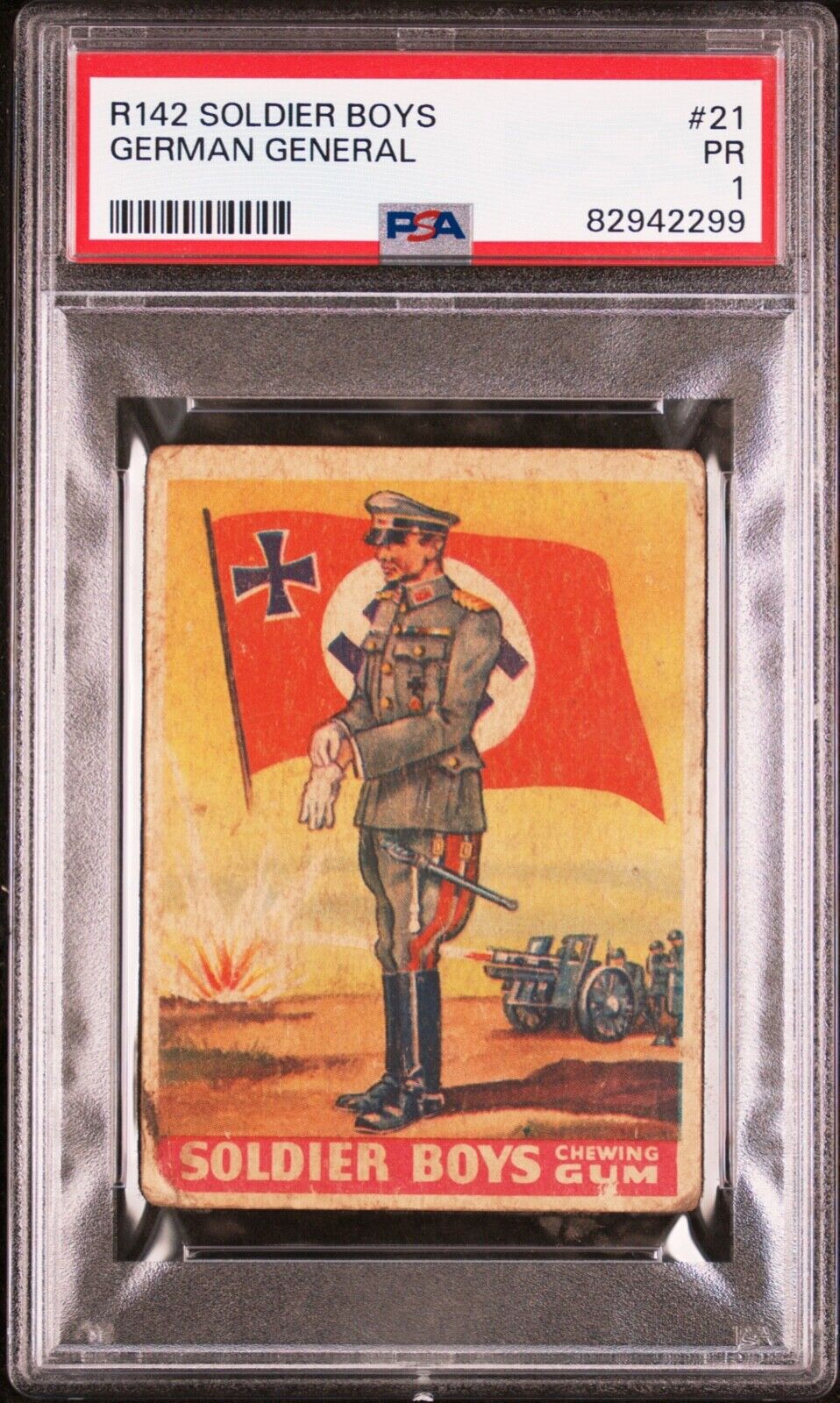 1936 R142 Goudey German Soldier Boys PSA 1 **Looks Better**