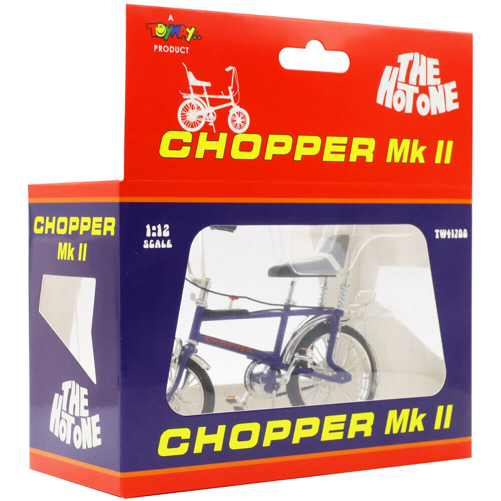 Toyway Chopper Mk II The Hot One Bicycle Die Cast Model in Ultra Violet