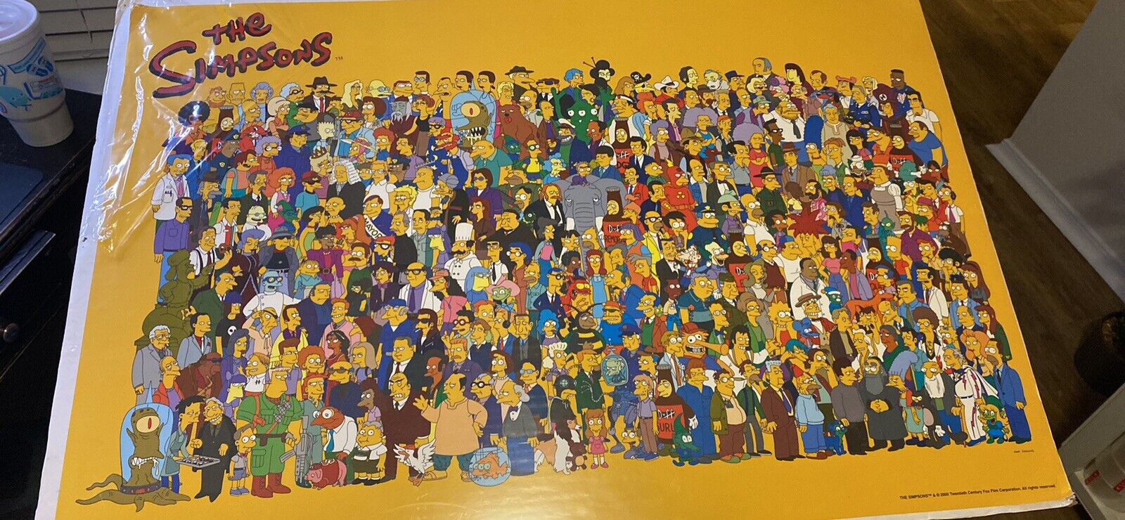 The Simpsons Vintage 2000 Large POSTER - Every Character Matt Groening 24x36