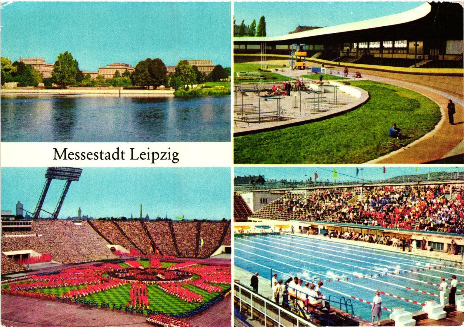 Vintage Postcard 4x6- MESSESTADT LEIPZIG 1960-80s