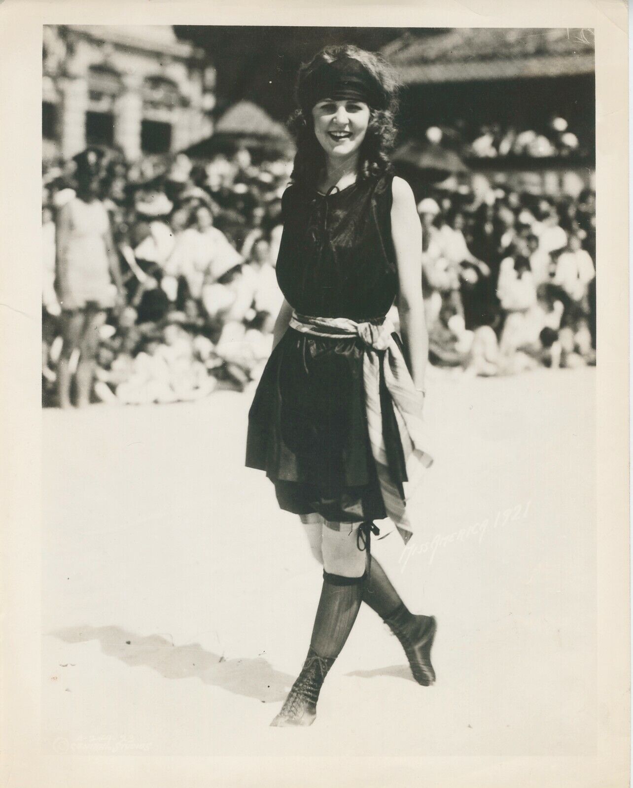 VINTAGE ORIGINAL PHOTOGRAPH 1921 FIRST MISS AMERICA WINNER MARGARET GORMAN
