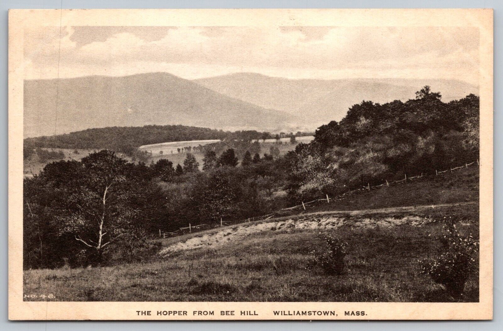 The Hopper From Bee Hill. Williamstown Massachusetts Postcard
