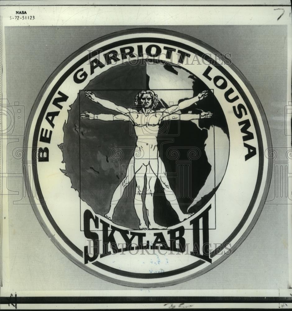 1973 Press Photo Emblem for Skylab II Mission