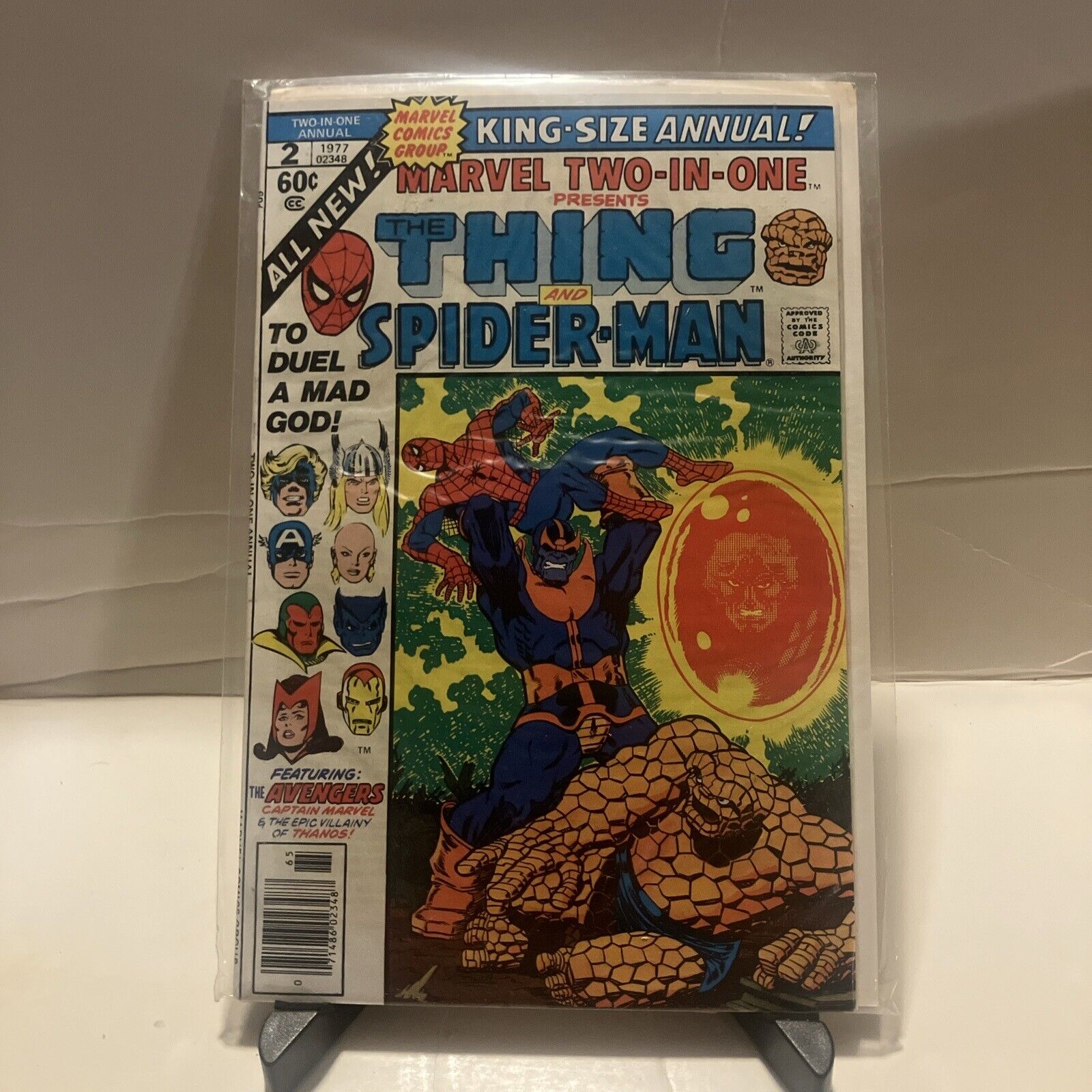 MARVEL TWO-IN-ONE ANNUAL #2 (1977)- DEATH OF THANOS- 1ST APP ORDER+CHAOS