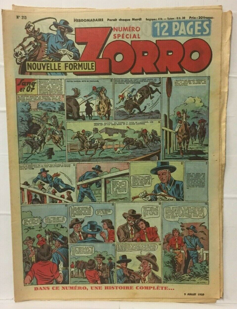 Zorro - 9 Juillet 1950 - No 213