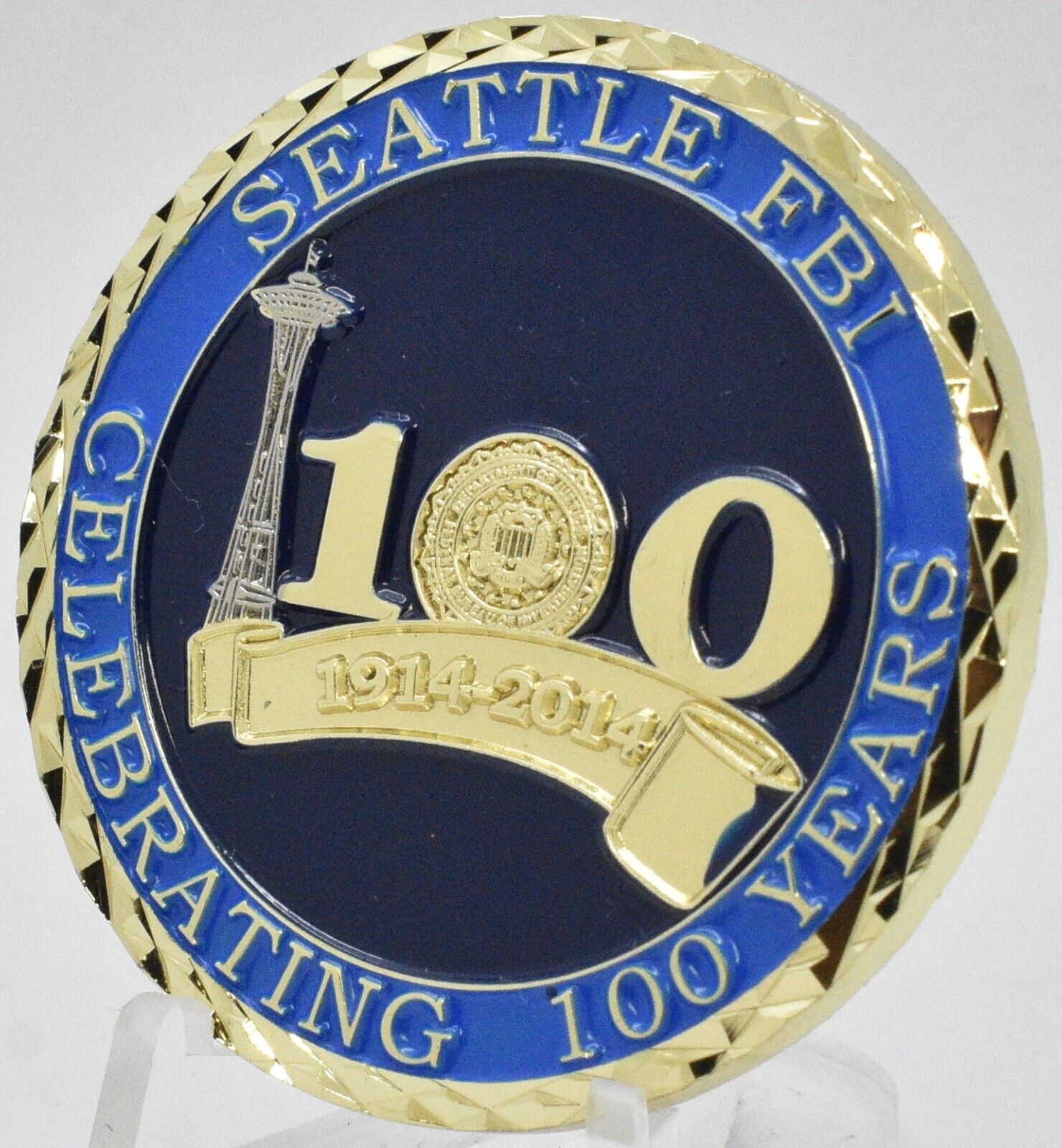 FBI Seattle Washington Division 2014 100th Anniversary Challenge Coin