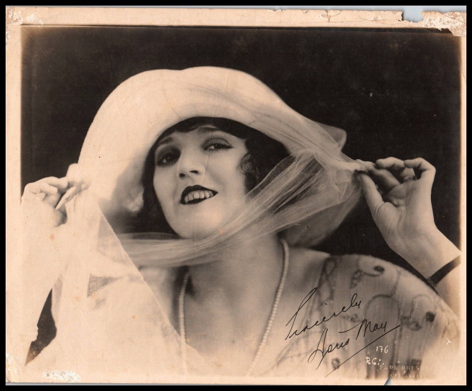 Hollywood Beauty SILENT FILM Actress DORIS MAY PORTRAIT 1910s ORIG Photo  220