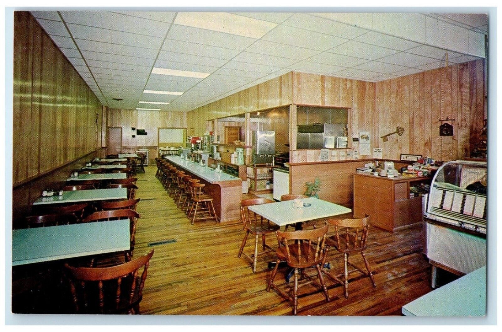 c1950's The Nugget Restaurant Dining Room Ouray Colorado CO Vintage Postcard
